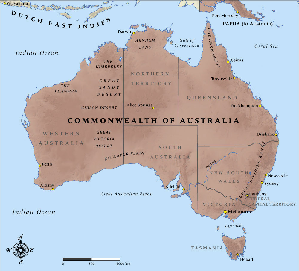 Australia State Borders