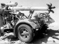 New Zealand gunners in the desert