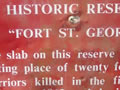 Fort St George sign