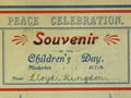 Children's Day peace souvenir certificate