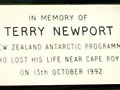 Plaque to NZers killed while working in Antarctica 