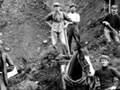 Early railway construction workers