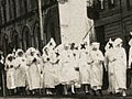 Red Cross nurses in peace celebrations procession