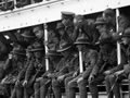 Troopship departing New Zealand