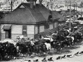 Lyttelton wharf during 1913 strike