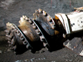 Roadheader machine in Pike River mine