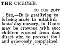 Dunedin crèche proposal, 1879