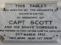 Scott memorial plaque, Warkworth