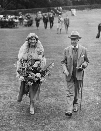 Lord and Lady Bledisloe walking