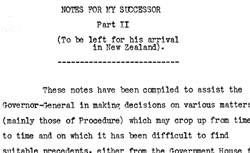 'Notes For My Successor' extract