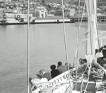 Immigrant ship arriving at Wellington