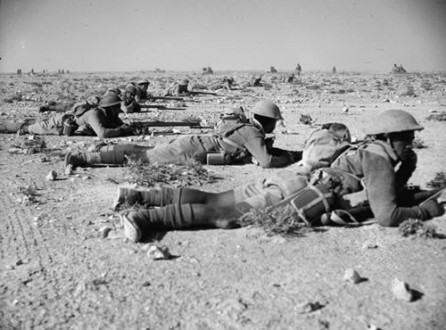 New Zealand troops waiting for the order to advance