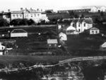 View of old General Assembly buildings on hill