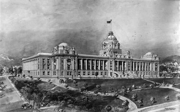 Painting of Campbell's design for parliament