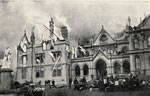 Parliament buildings burning