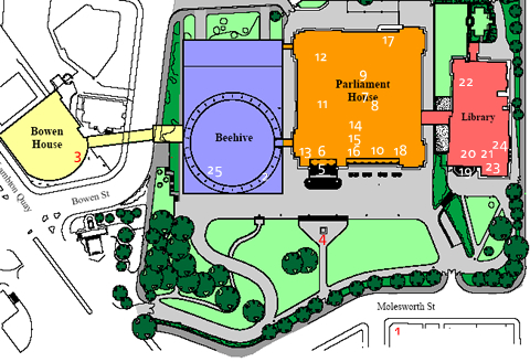 Plan showing location of panorama