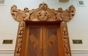 Maori Affairs Committee room door