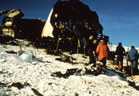 Wreckage of fuselage