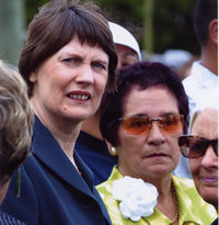 Helen Clark and Titewhai Harawera