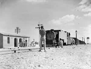 Train in the desert