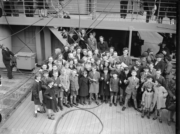 Kids on board the Rangitata