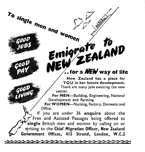 Emigrate to NZ poster