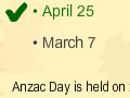 Anzac Day quiz