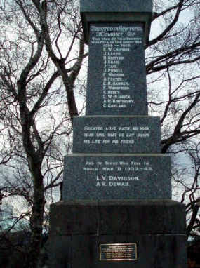 names on memorial