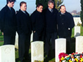 All Blacks visiting Dave Gallaher's grave