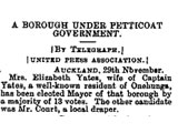 First woman mayor in British Empire elected