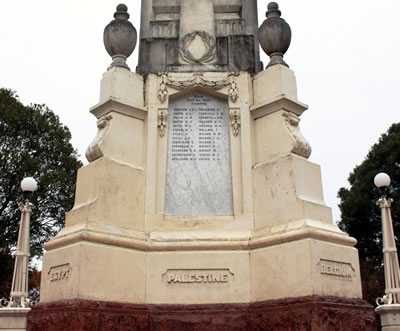 Gore war memorial detail