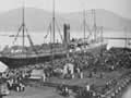 Troops leaving Lyttelton for South African War