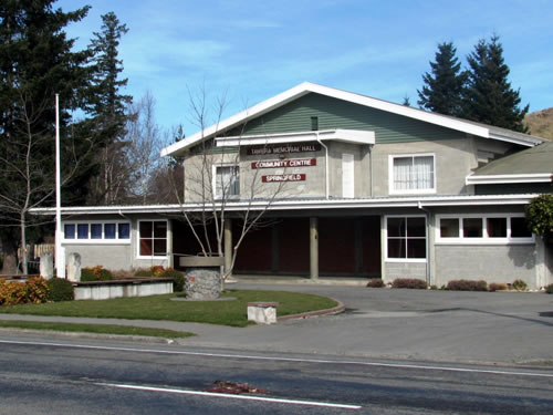 Tawera war memorial hall, Springfield