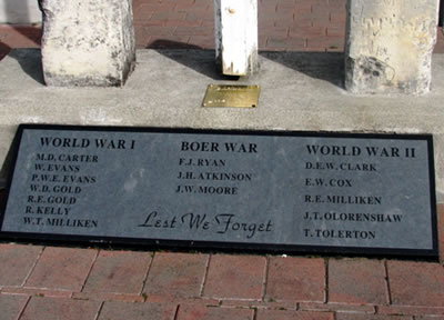 Names on this memorial