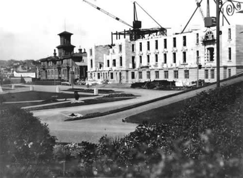 Constructing Parliament Buildings, about 1920