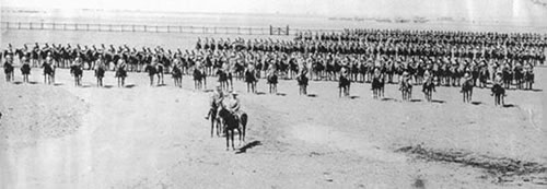 4th New Zealand Regiment on parade in South Africa