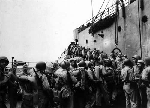 American servicemen departing NZ