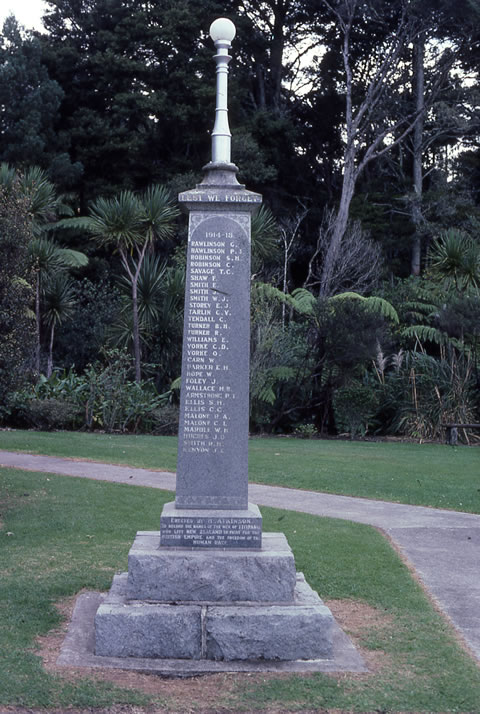 Titirangi war memorial 