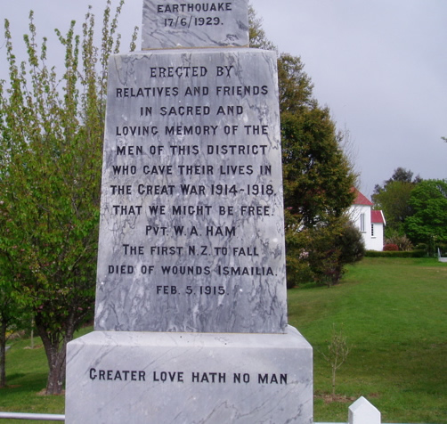 Ngatimoti memorial detail