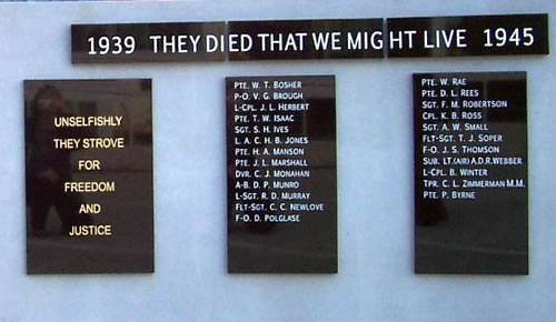 Takaka memorial names