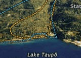 Devastating landslide at Lake Taupō