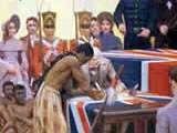 The Treaty of Waitangi is signed