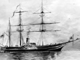 The <em>Acheron</em> arrives to begin survey of NZ waters 