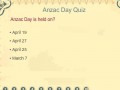 Anzac Day quiz