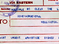 Armistice signed telegram