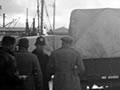 Strike-breakers enter the wharves, 1951 