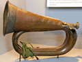 Shrapnel-damaged bugle