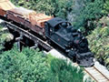 Train on Chasm Creek bridge, 1968