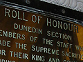 Dunedin railway station war memorial