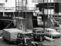 Cars rolling off the ferry <em>Maori</em> 